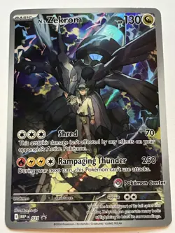 Pokemon Center Stamped - N's Zekrom MEP 031 Black Star Promo - Pokemon TCG Card - Image 1