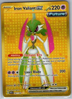 Iron Valiant ex 261/182 SV04: Paradox Rift - Pokemon Card - NM - Image 1
