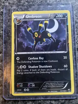Pokemon Umbreon Dark Explorers Trading Card 61/108 Reverse Holo 2012 NM/M GEM - Image 4