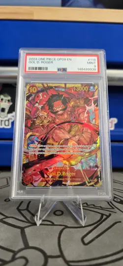 2024 One Piece OP09 Gol D. Roger #118 PSA 9 English Alternate Art AA Card - Image 1