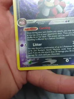 Dark Slowking 9/109 Team Rocket Returns Holo Rare SWIRL Good Pokemon Card - Image 2