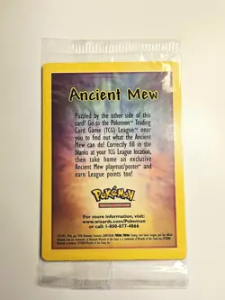 Ancient Mew SEALED Pokemon Unopened 2000 Movie Promo Holo Card X1 - RARE PROMO - Image 2
