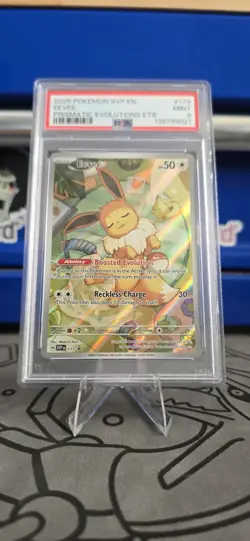 2025 Pokemon Prismatic Evolutions Eevee SVP 173 PSA 9 Mint ETB Promo Holo Card - Image 1