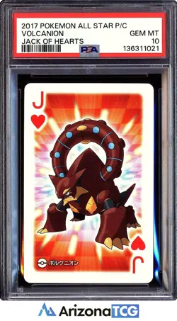 Pokemon 2017 Volcanion Jack Hearts All Star Playing Cards Japanese PSA 10 - Image 1