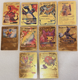 Pokemon Cards VMAX - Pikachu, Charizard, & Others ~ Gold Foil ~ 10 Card Lot - Image 1