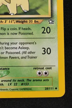 Bayleef 1st Edition 28/111 NM Neo Genesis Regular Uncommon Pokemon TCG Card - Image 4
