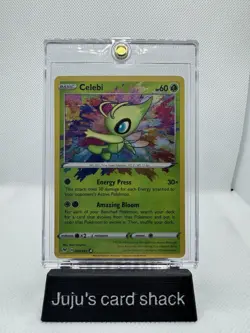 Pokemon TCG Celebi Amazing Rare 009/185 -Vivid Voltage Card Rainbow Holo (NM) - Image 1