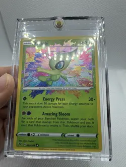 Pokemon TCG Celebi Amazing Rare 009/185 -Vivid Voltage Card Rainbow Holo (NM) - Image 2