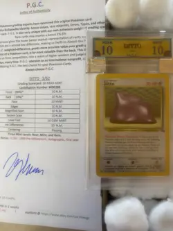 Ditto 3/62 GRADED 10 Near MINT PGC pokemon card 1999 rare original holo - Image 5