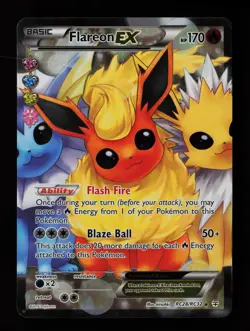 Flareon EX (Full Art) RC28/RC32 Generations: Radiant Collection Pokemon Card - Image 1
