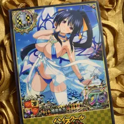 Akeno Himejima Highschool DxD Butterfly Goddess Anime Waifu Girl Card Blue Queen - Image 2