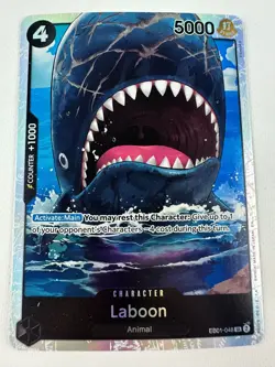Laboon EB01-048 SR ONE PIECE Tcg Card Game NM Black Reprint - Image 1