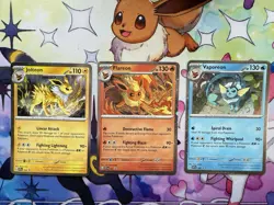 Prismatic Evolutions Poster Collection PROMO CARDS Eeveelutions PROMO COSMO HOLO - Image 1