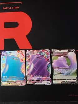Pokemon Shining Fates - Lot of 3 Ditto's - 2 Ditto Vmax, 1 Ditto V - Image 1