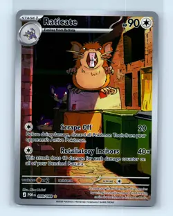 Pokemon tcg ME03: Perfect Order Raticate Near Mint or Better - Image 1