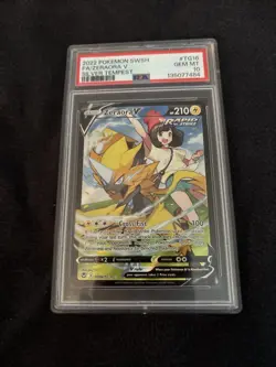 2022 Pokemon Zeraora v Trainer Gallery TG16/TG30 Silver Tempest PSA 10 - Image 2