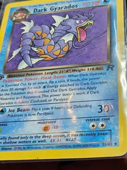 Pokemon TCG 1st Edition Dark Gyarados - Team Rocket Set 25/82 Rare - Image 4