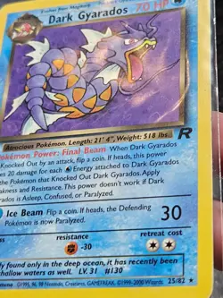 Pokemon TCG 1st Edition Dark Gyarados - Team Rocket Set 25/82 Rare - Image 5
