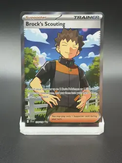 Brock's Scouting 179/159 NM Pokemon TCG Full Art Trainer Journey Together - Image 1