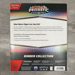 Pokemon Scarlet & Violet Prismatic Evolutions Binder Collection NEW SEALED - Image 2
