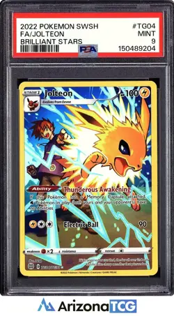 Pokemon 2022 Jolteon TG04/TG30 Full Art Trainer Gallery Brilliant Stars PSA 9 - Image 1
