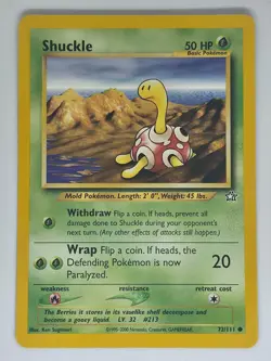 Shuckle 72/111 Unlimited C Pokemon Neo Genesis - Image 1