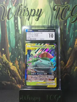 Pokemon 2019 Team Up Celebi and Venusaur GX 1/181 CGC 10 - Image 1