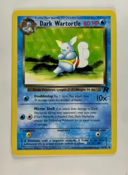 Dark Wartortle 2000 Pokemon Team Rocket Unlimited Uncommon #46/82 * Near Mint - Image 1