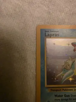 Pokemon Lapras 10/62 Fossil Holo Rare Basic 80 HP Pokemon TCG - Image 5