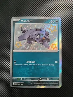 Maschiff SVP 071 Black Star Promo - Shiny Holo Rare Pokemon TCG LP - Image 1