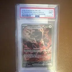 2025 Pokemon Bloodmoon Ursaluna ex 168/131 Prismatic Holo SIR PSA 9 - Image 1