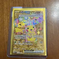 Pikachu ex 247/191 Sv08: Surging Sparks Gold Hyper Rare Holo - Pokemon TCG - Image 1