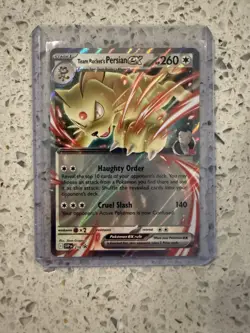 Pokemon Team Rocket’s Persian 218 SV: Scarlet & Violet Promo Cards Holo - Image 1