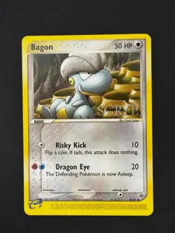 Pokemon TCG: Bagon - SCRYE 50 Black Star Promo - Damaged - Image 1
