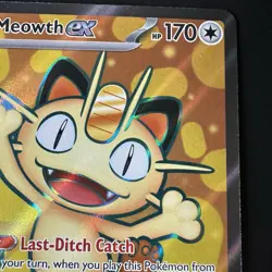 Meowth ex 107/088 Ultra Rare Full Art Holo Pokemon TCG 2026 Perfect Order NM - Image 4