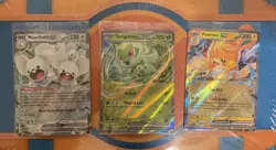 Pokemon Paldea Adventure Chest Promo lot Sprigatito Maushold & Pawmot ex - Image 1
