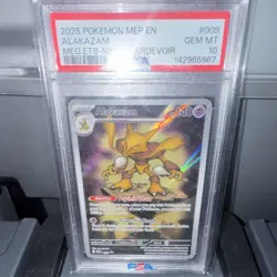 Pokemon Alakazam #009 Holo Promo Me: Mega Evolution Promo PSA 10 - Image 2