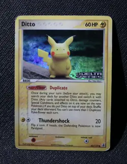 Pokemon Ditto (Pikachu) EX Delta Species 2005 Reverse Holo 63/113 - Damaged - Image 1