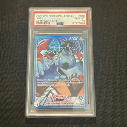 One Piece Jinbe Alt Art Leader OP14-040 The Azure Sea’s Seven PSA 10 Gem Mint - Image 1