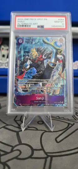 2024 One Piece OP07 Sanji Alternate Art #064 PSA 10 English - Image 1