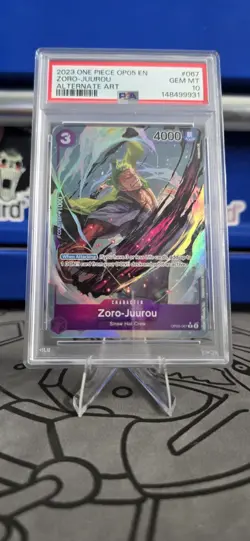 2023 One Piece OP05 Zoro-Juurou Alternate Art #067 PSA 10 English - Image 1