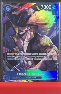 One Piece TCG -Dracule Mihawk (SR alt) OP09-048 Emperors in the New World Foil - Image 1
