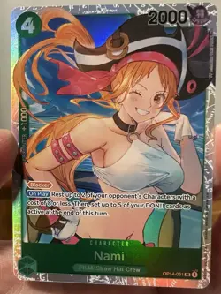 Nami OP14-031 SR The Azure Sea's Seven One Piece Foil NM English - Image 4