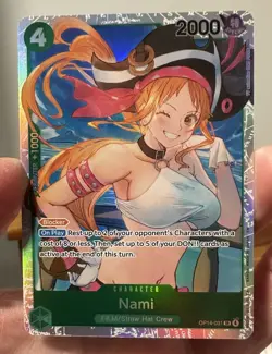 Nami OP14-031 SR The Azure Sea's Seven One Piece Foil NM English - Image 5