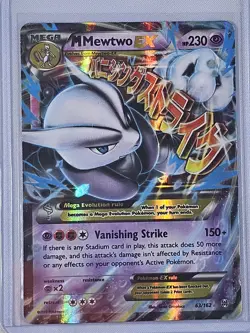 2015 Pokemon XY Evolutions Rare #63 M Mewtwo EX - HP - Image 1