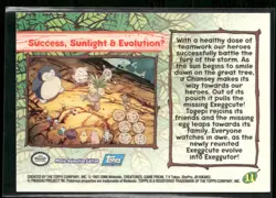 Success, Sunlight & EvolutionU #11 Silver Foil Topps Pokemon 2000 Blue Logo NM - Image 2