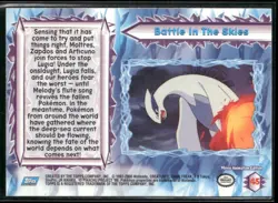 Battle in The Skies #45 Silver Foil - Topps Pokemon 2000 Movie Blue Logo NM - Image 2