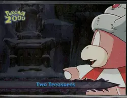 Two Treasures #43 Silver Foil - Topps Pokemon 2000 Movie Blue Logo NM - Image 1