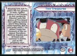 Two Treasures #43 Silver Foil - Topps Pokemon 2000 Movie Blue Logo NM - Image 2