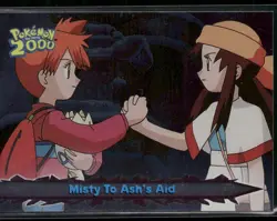 Misty To Ash's Aid #59 Silver Foil - Topps Pokemon 2000 Movie Blue Logo NM - Image 1